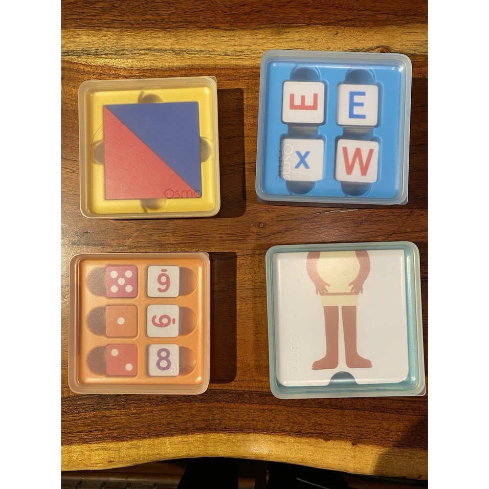 OSMO Kit Education Learning Tangrams, Numbers, Words, Stories Game Tiles